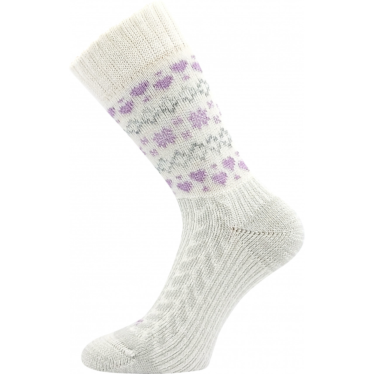 Ponožky dámske Voxx Veltra - biele-fialové, 35-38