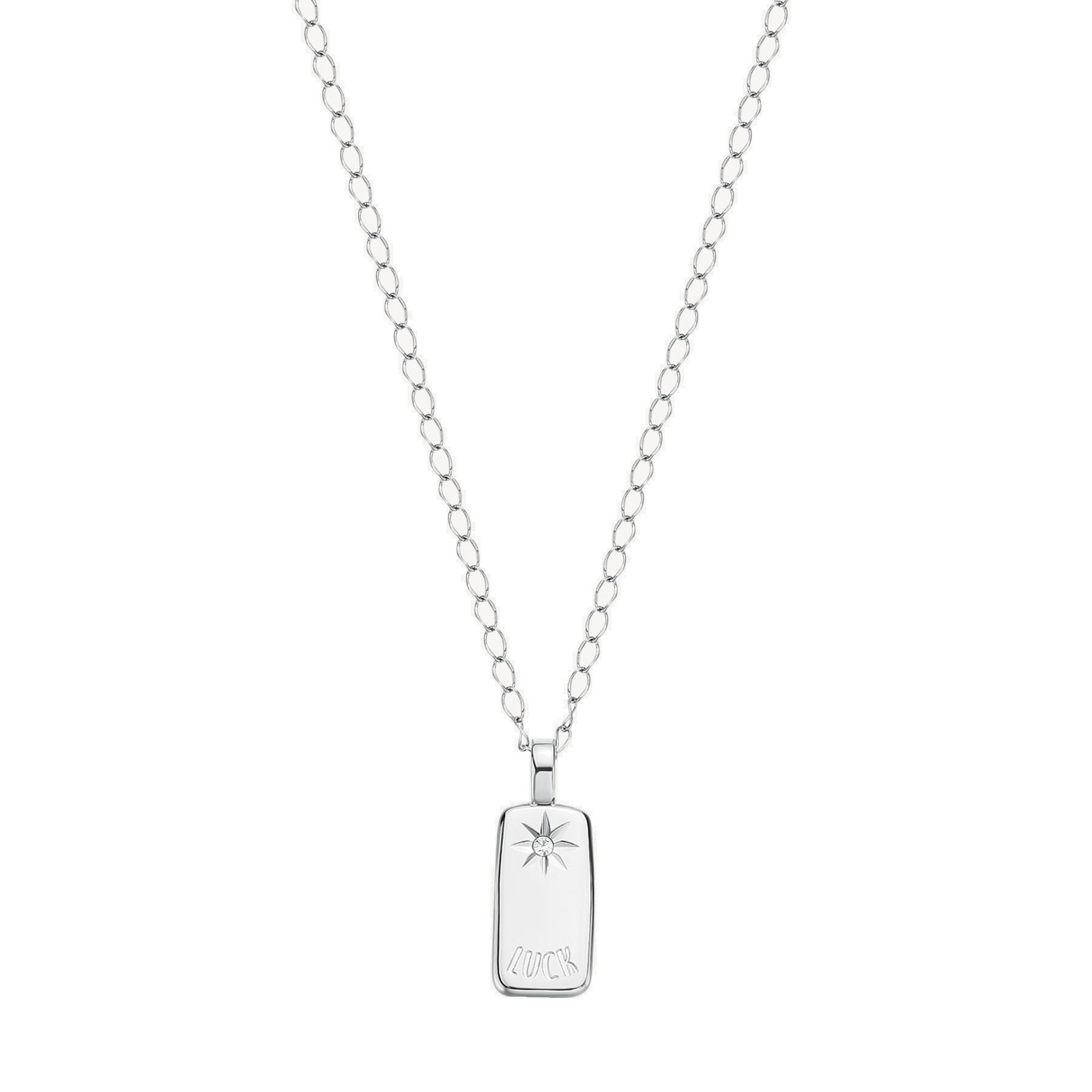 Brosway Oceľový náhrdelník pre šťastie Essential BNL049