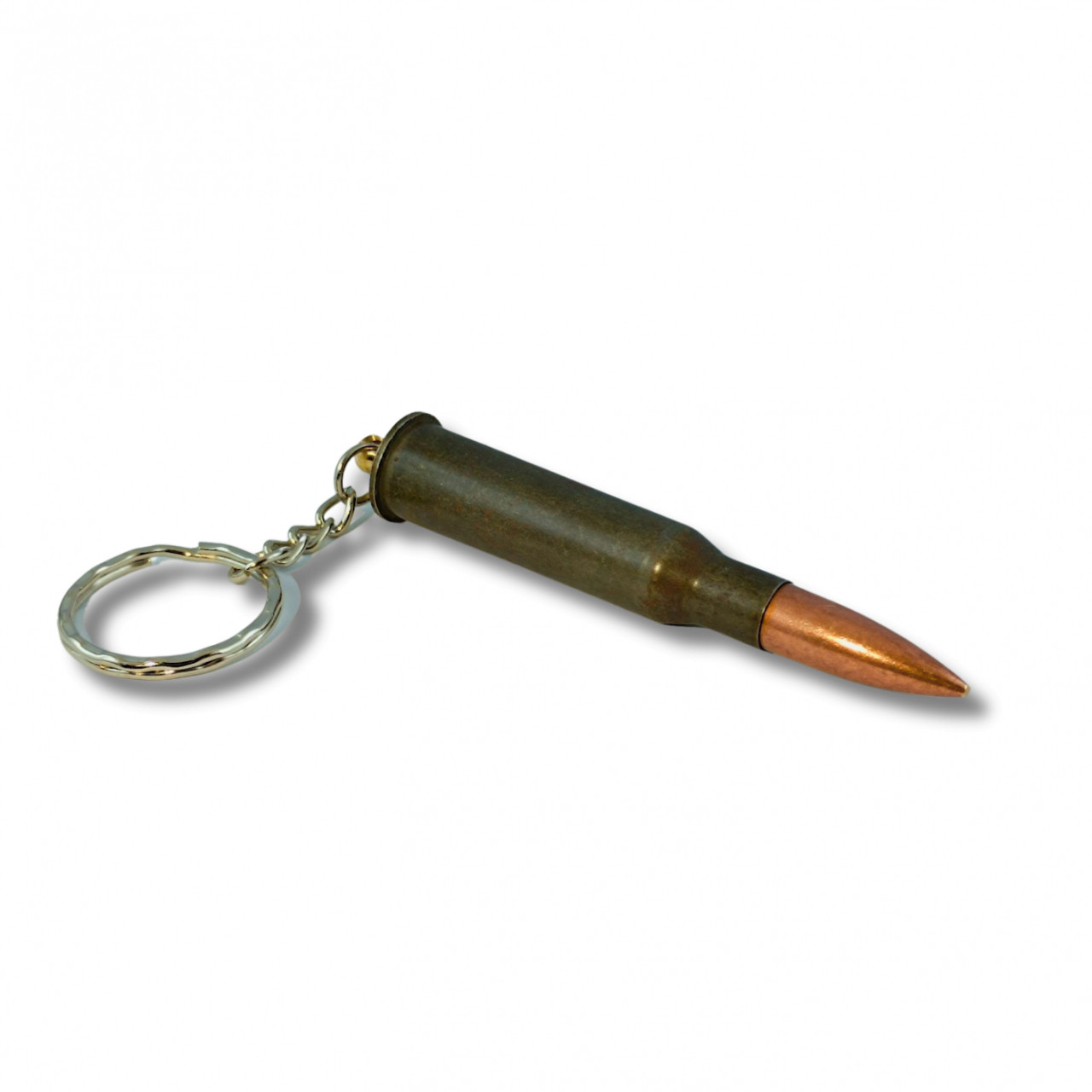 Prívesok na kľúče z náboja 7,62x54R Mosin-Nagant - olivový