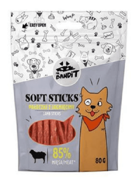 Mr. Bandit soft sticks lamb sticks maškrta pre psy 80g