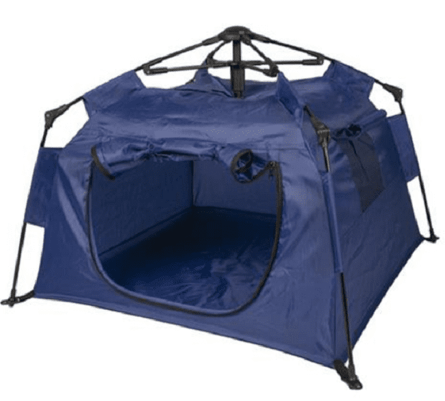 DUVO+ stan výsuvný pre domáce zvieratá, modrý, L - 100x100x70cm