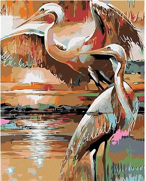 Diamondi – DVE VOLAVKY, 40 × 50 cm, napnuté plátno na rám