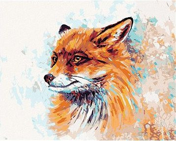 Diamondi – Diamantové maľovanie – FAREBNÁ LÍŠKA, 40 × 50 cm, bez rámu a bez vypnutia plátna