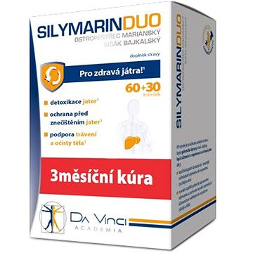 SILYMARIN DUO DaVinci tob. 60 + 30 tob. ZDARMA