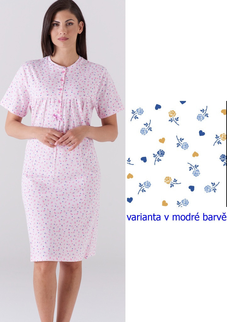 Dámska nočná košeľa KARELPIU KC6027 3XL Modrá