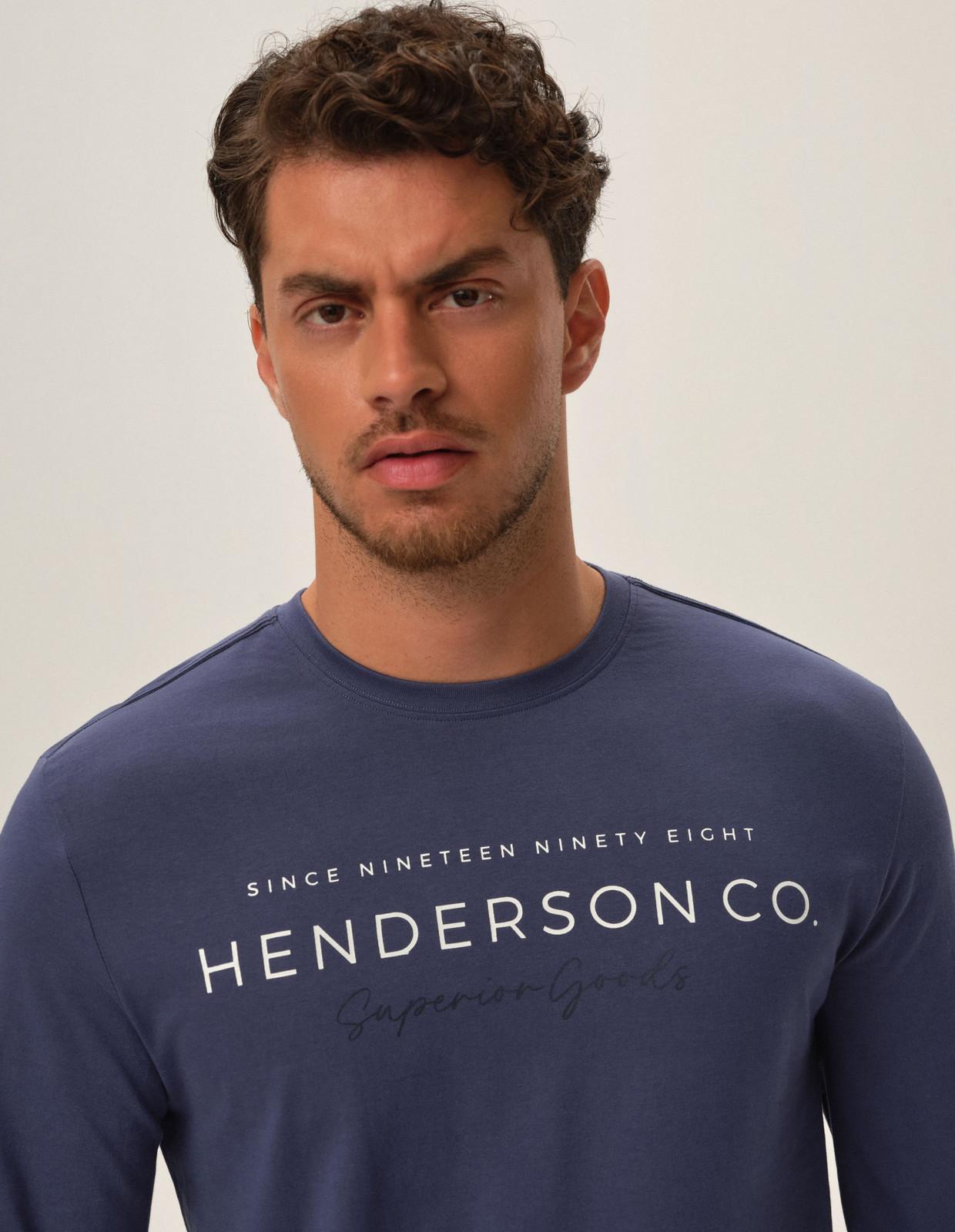 Svetrové pyžamo 41904-95X Modrá - Henderson L