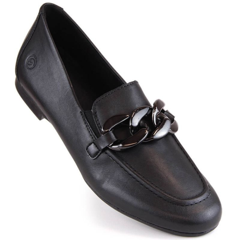 Dámske kožené poltopánky RKR645 black - Remonte 39