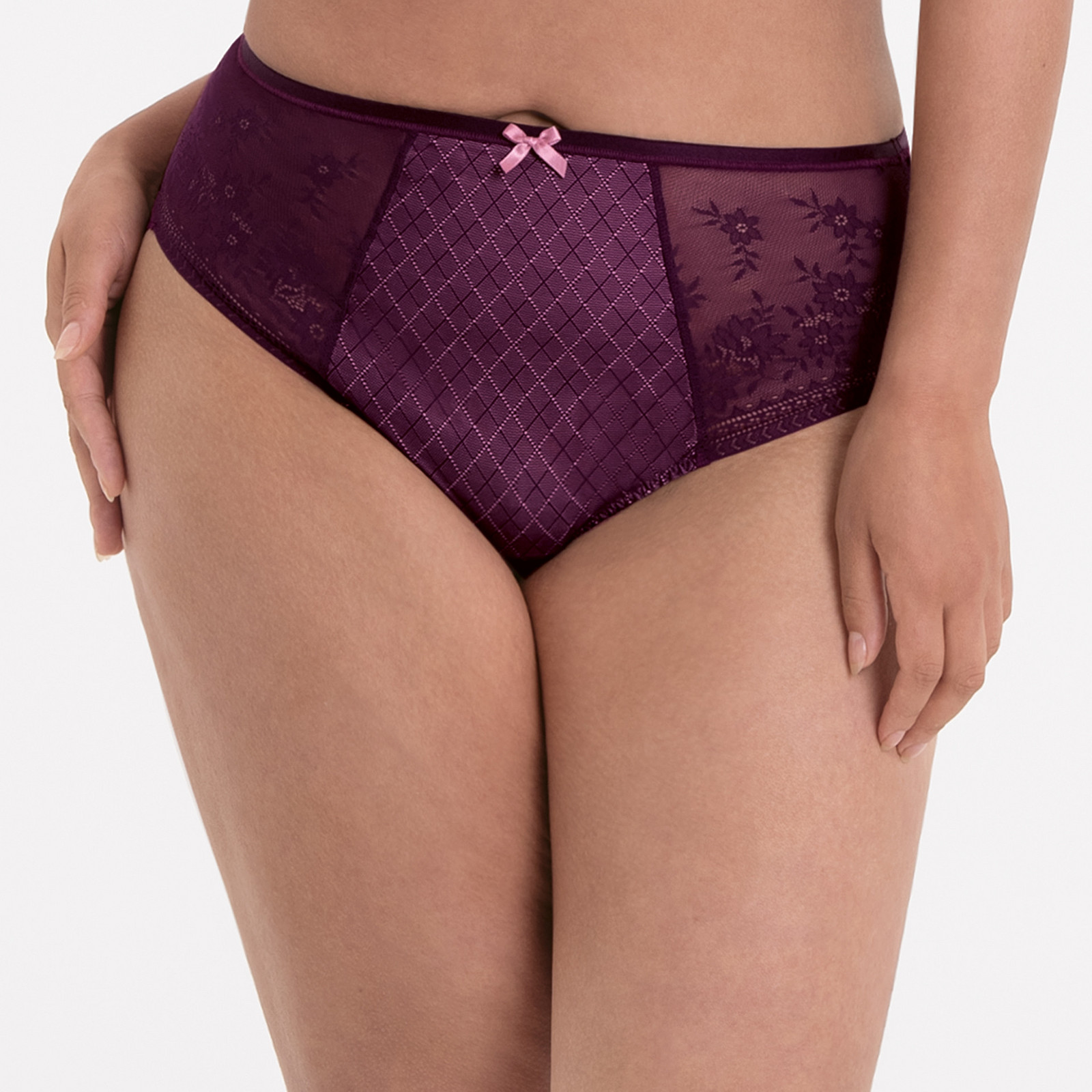Rozmarínové nohavičky vyššie+ 1385 fialová - RosaFaia 121 purple 36