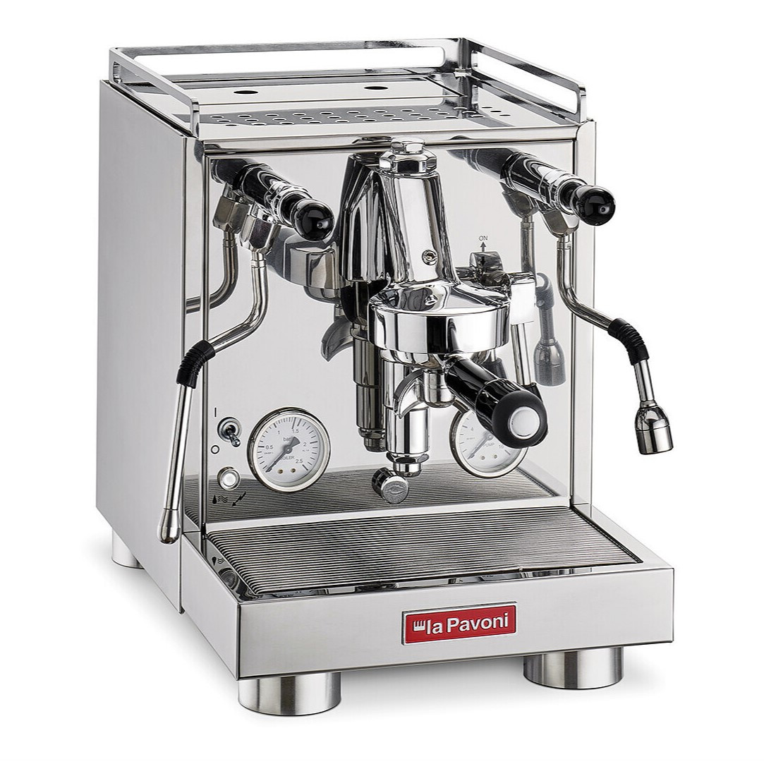 Pákový kávovar CELLINI EVOLUZIONE, poloprofesionálny, strieborná, La Pavoni