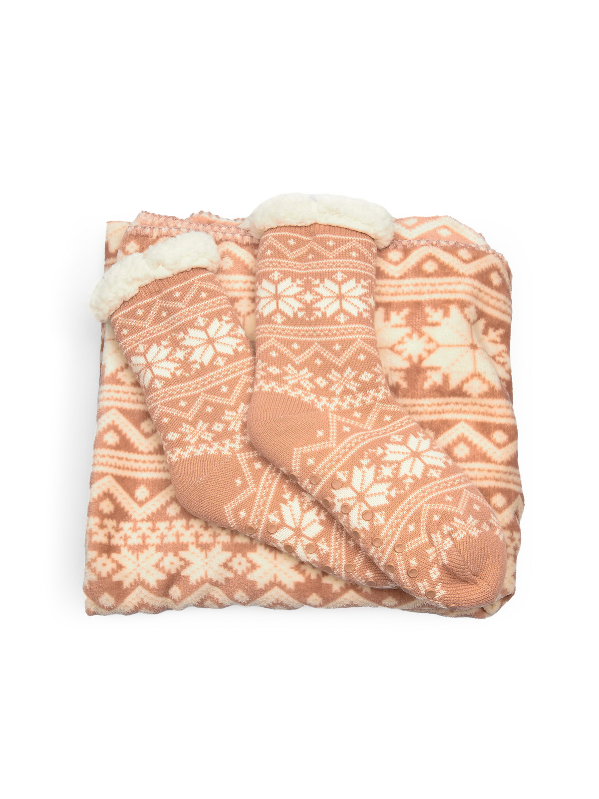 GATE Darčekové balenie zateplených ponožiek a deky