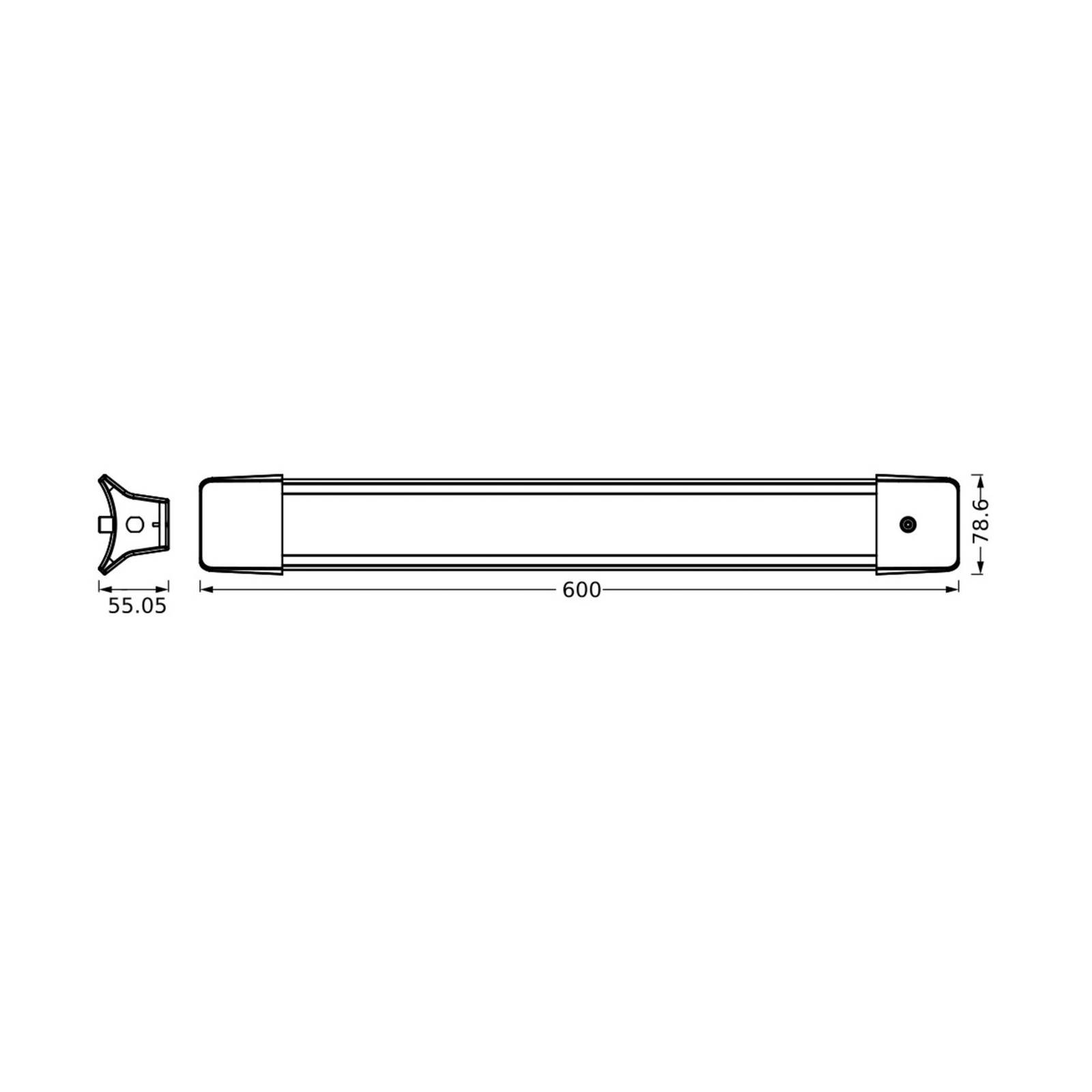 LEDVANCE LED závesné svetlo Office Line 840 dĺžka 60 cm, biela