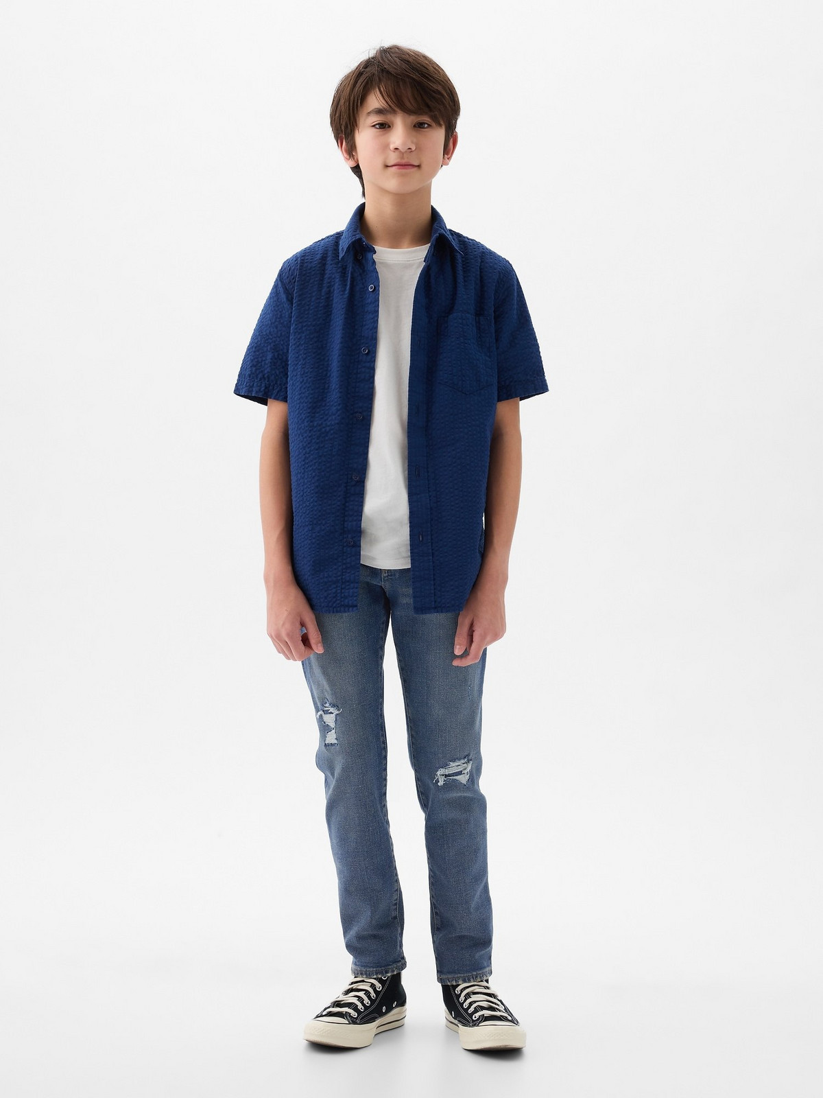 GAP Children's slim jeans Rip & Repair - Boys