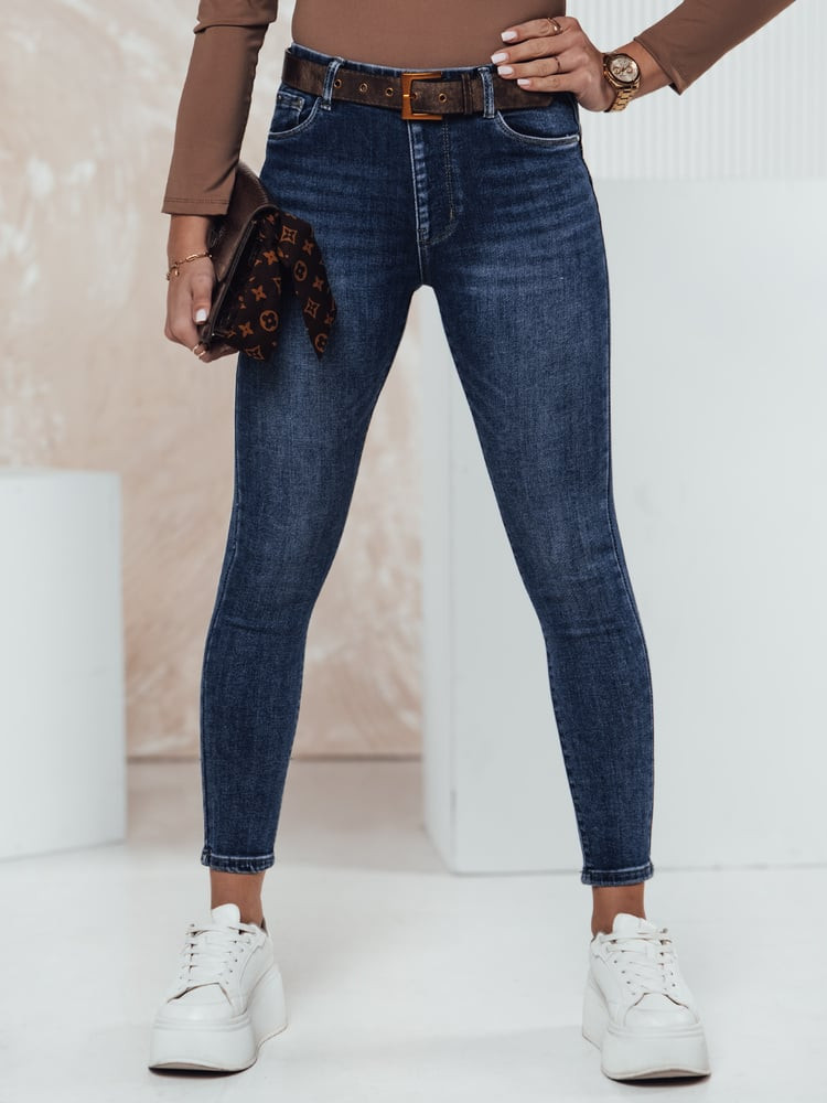 Spodnie damskie UNCLASSICA z push up'em  jeansowe Dstreet
