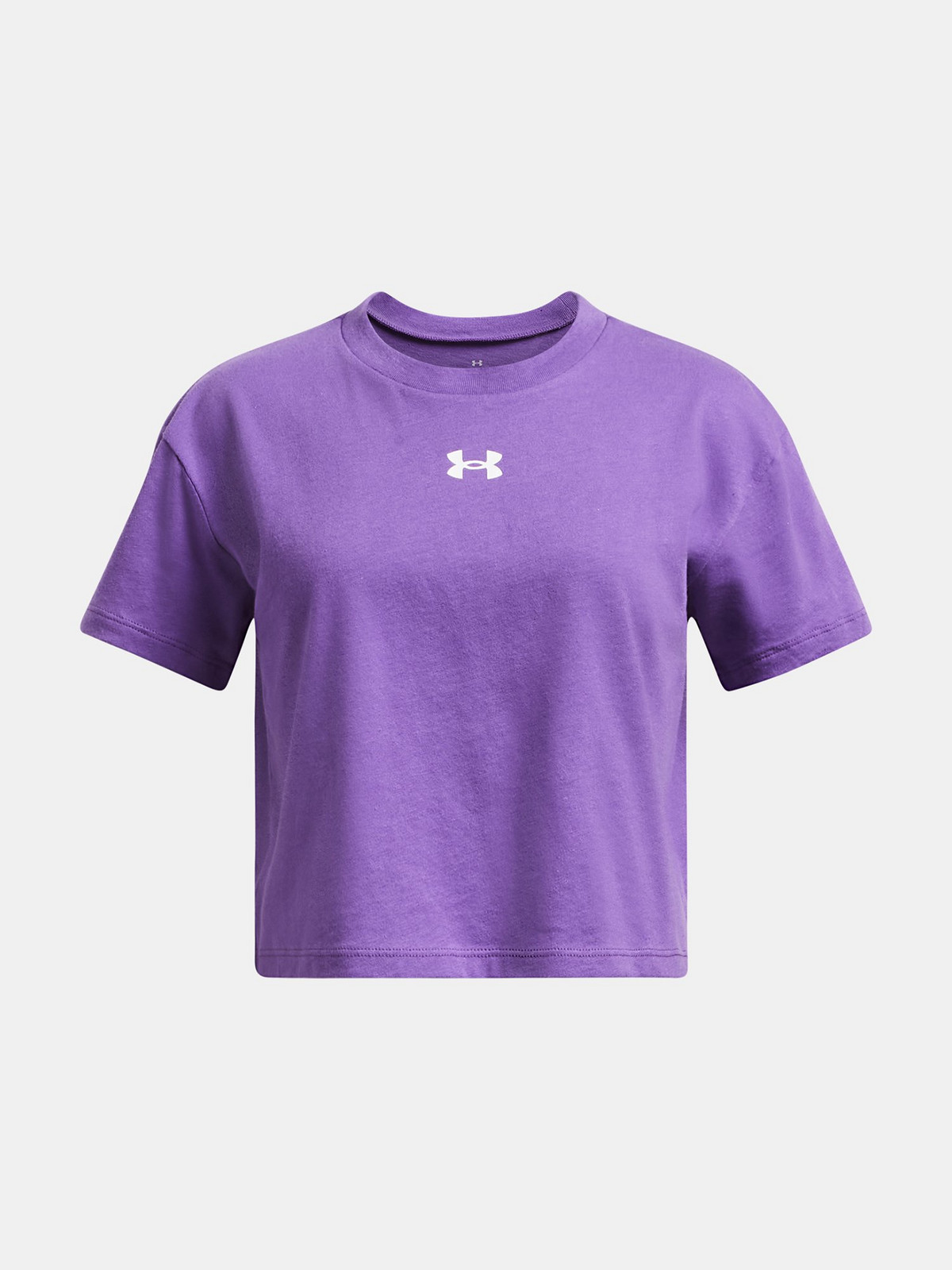 Girls' T-shirt Under Armour UA CROP SPORTSTYLE LOGO SS-PPL - Girls