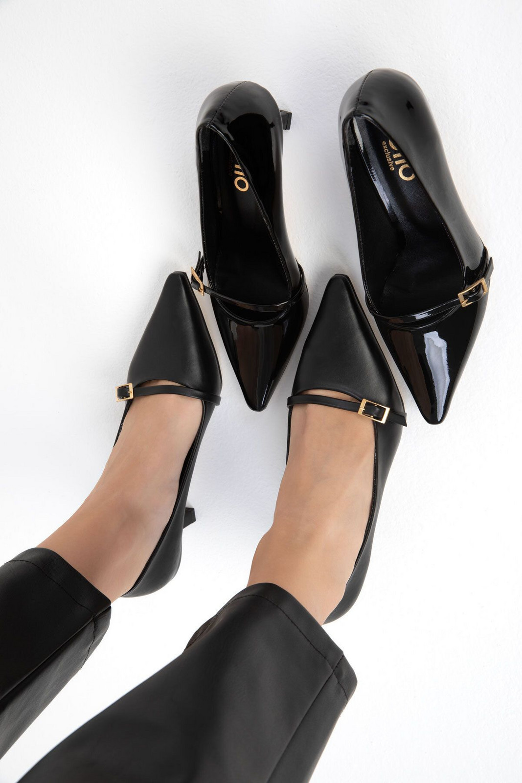Soho Black Women's Classic High Heel Shoes 19706