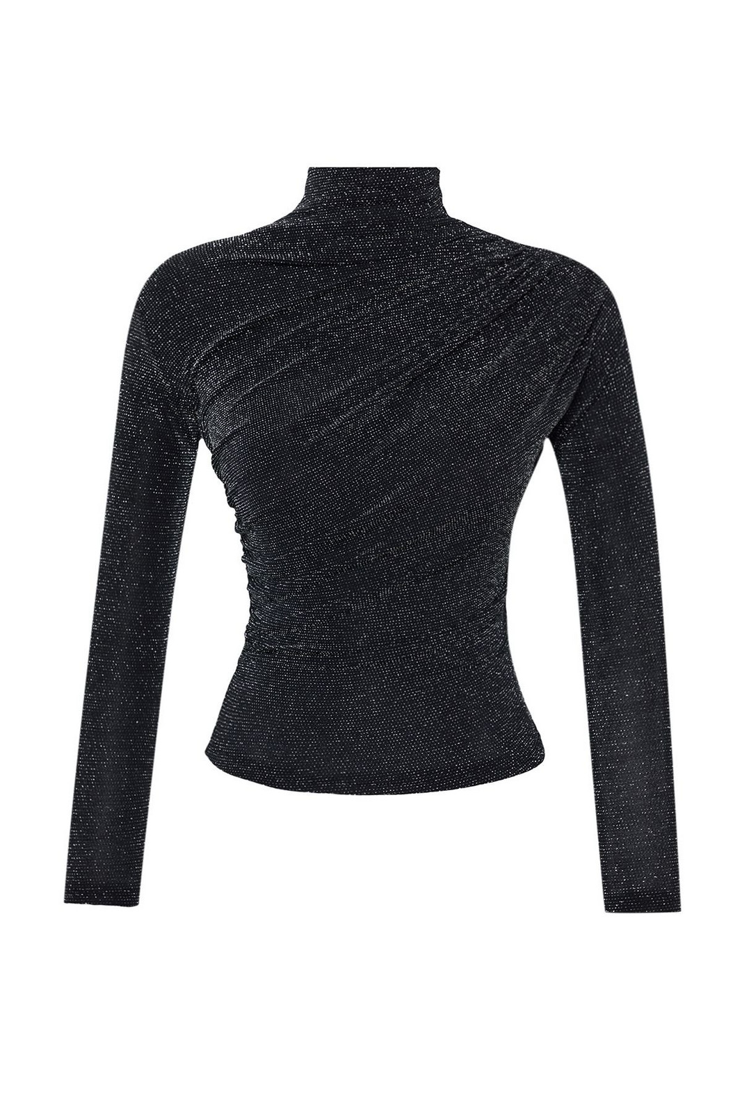 Trendyol Anthracite Glitter Knitted Blouse