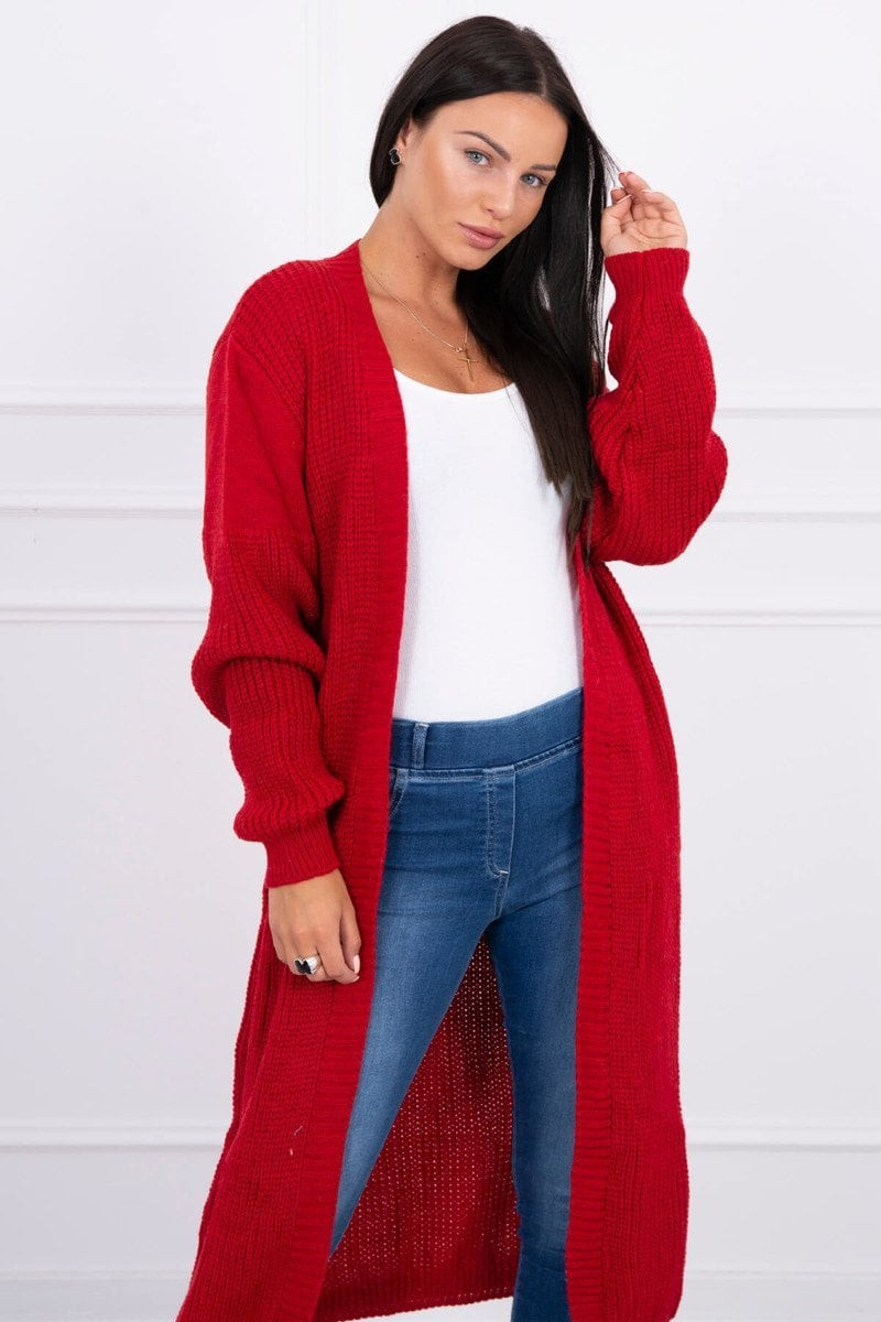 Long red sweater