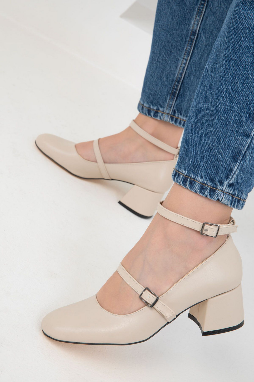 Soho Beige Women's Classic High Heel Shoes 19918