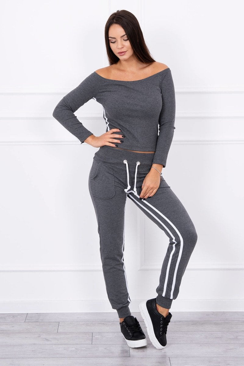 Set with double stripe graphite