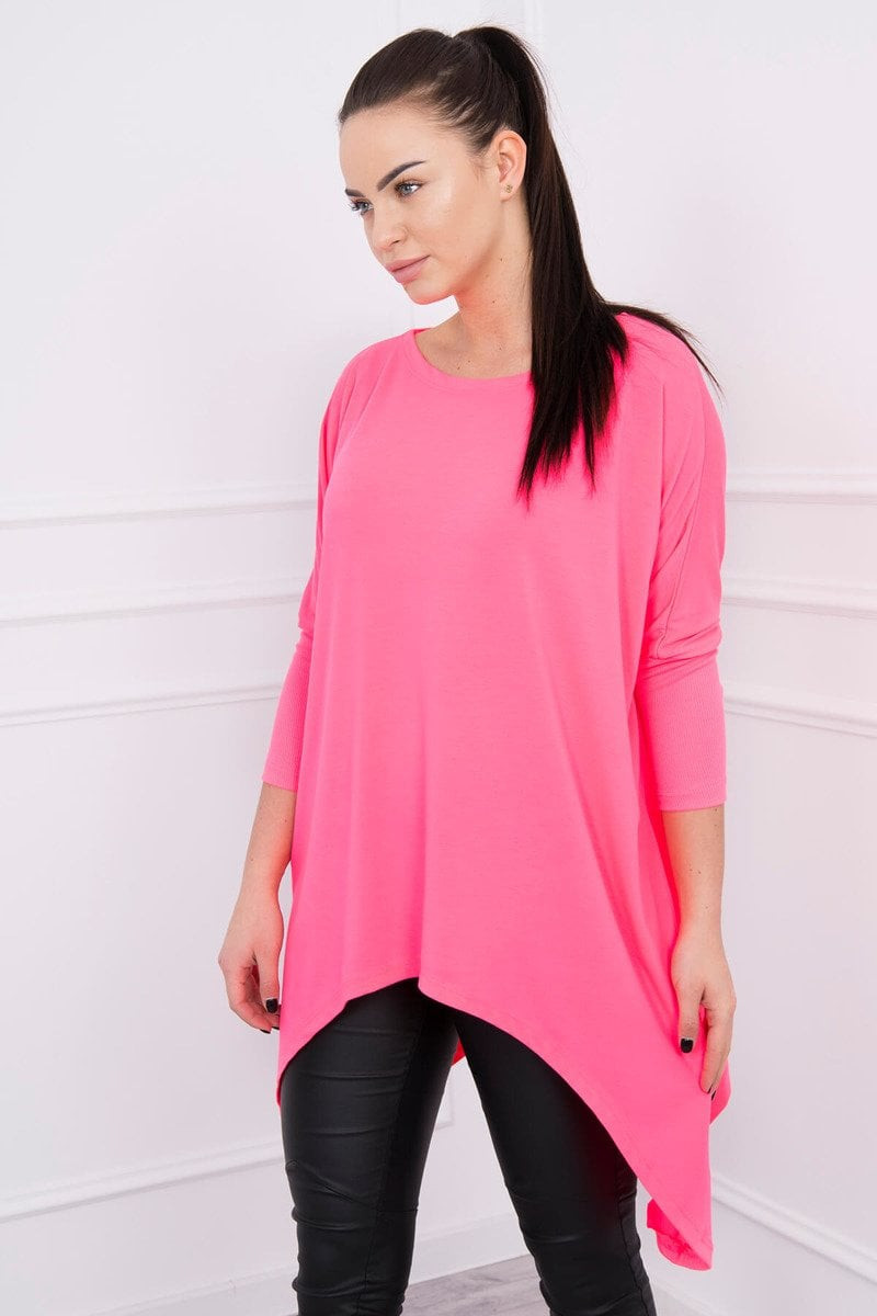 Oversize pink neon blouse