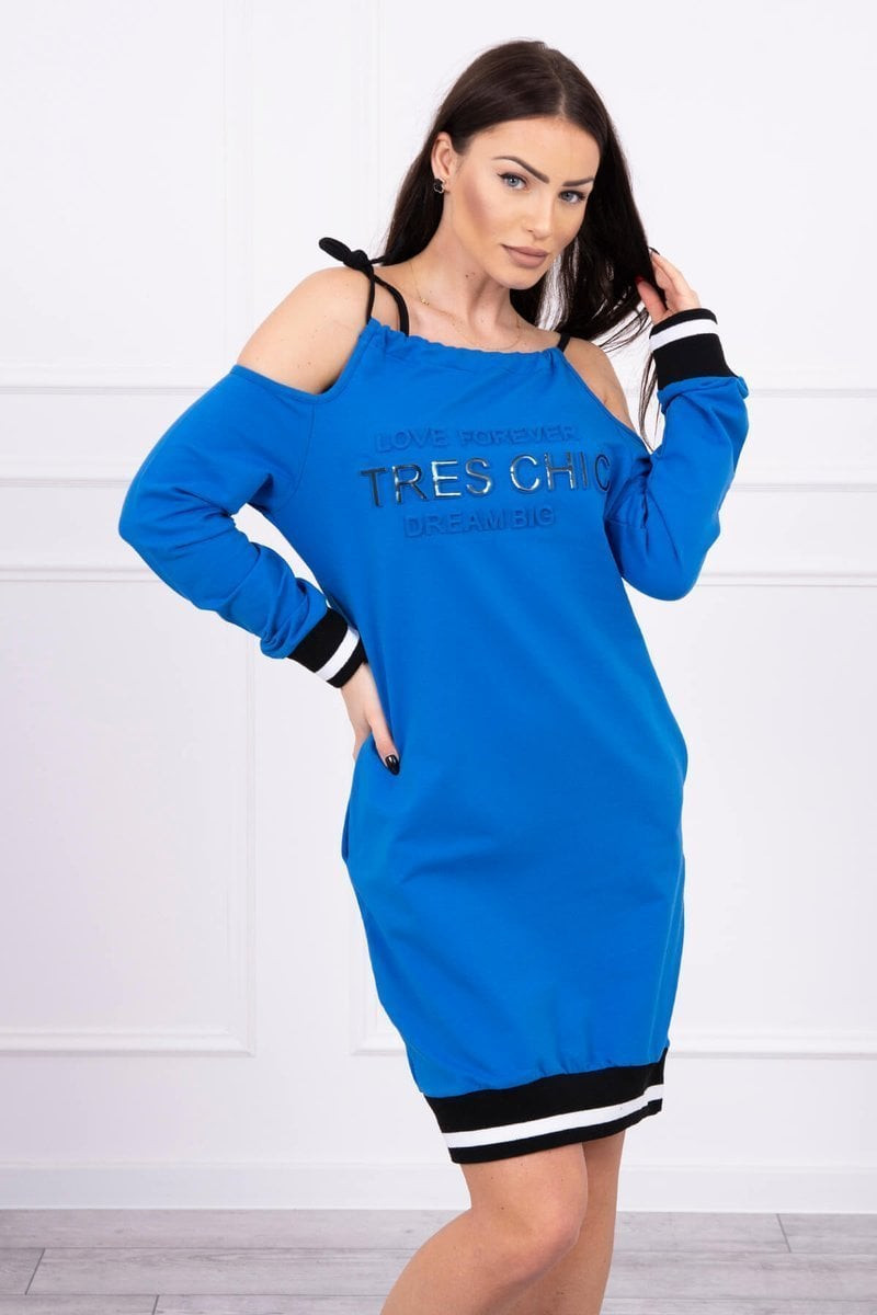 Tres Chic Dress Purple-Blue