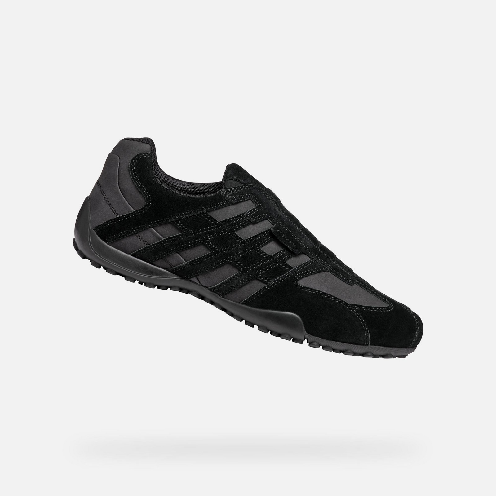 Black men's sneakers Geox Uomo Snake - Men's