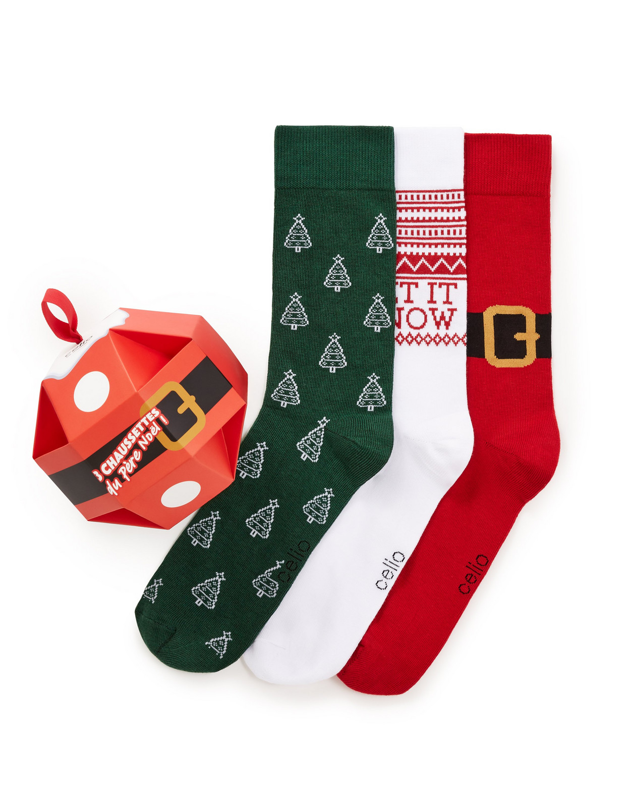 Celio Gift set of socks, 3pcs - Men's