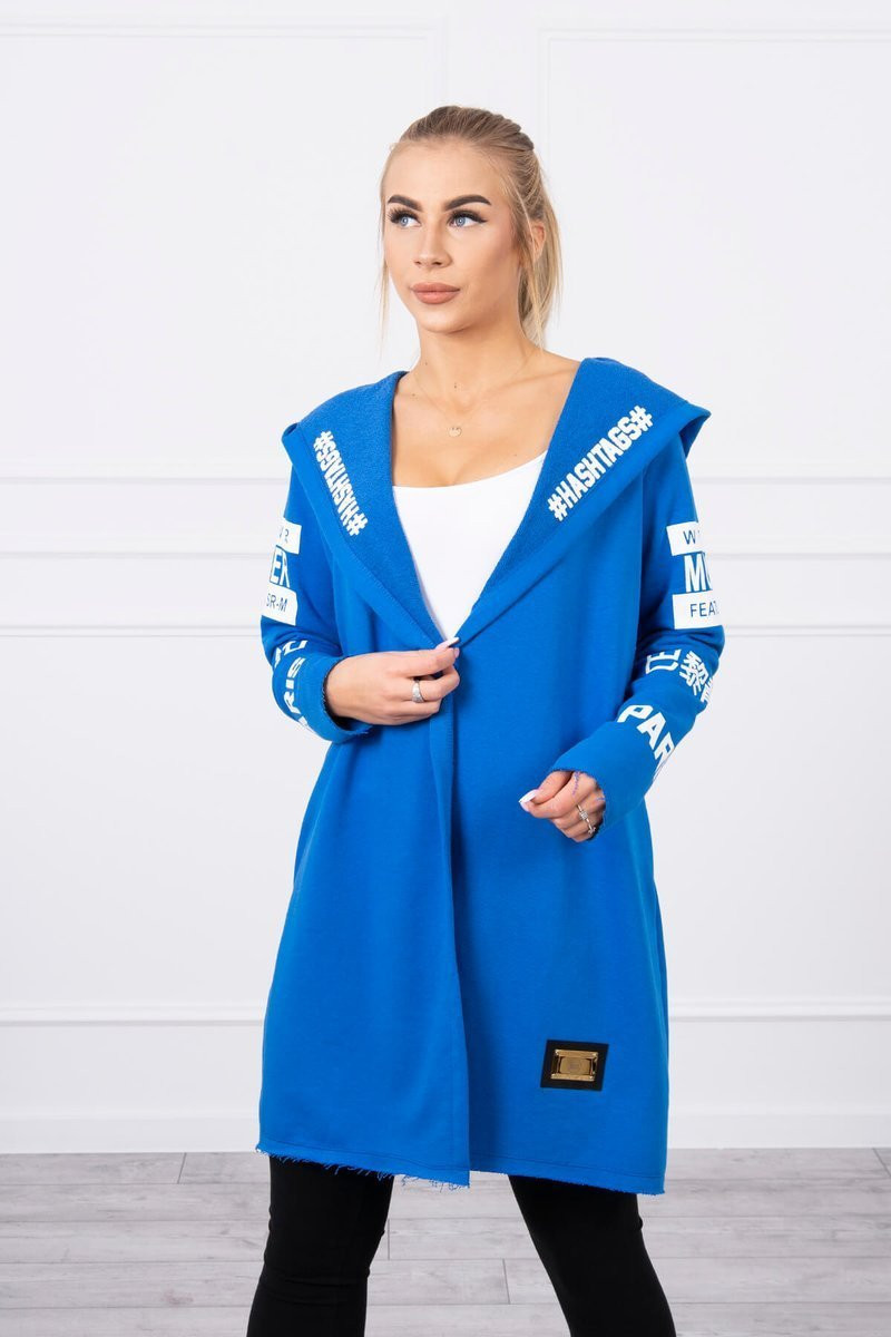 Cloak with subtitles purple-blue