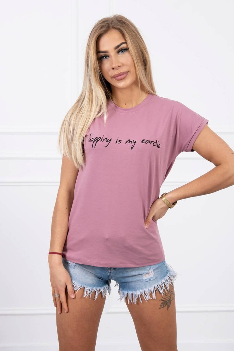 Shopping blouse is my cardio navy pink