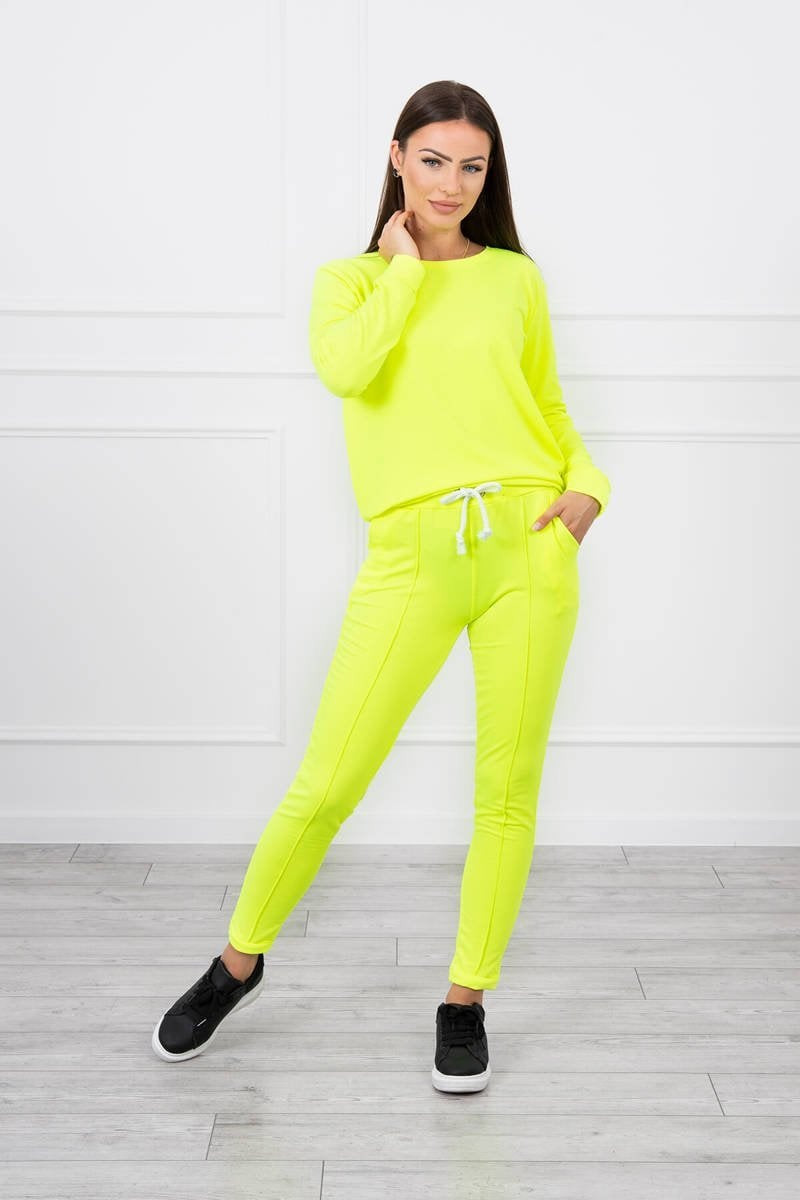 Sports set yellow neon