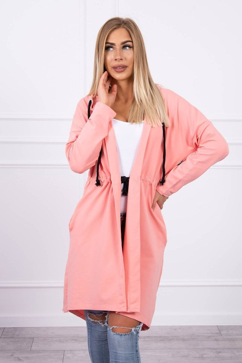 Coatee with a longer apricot back