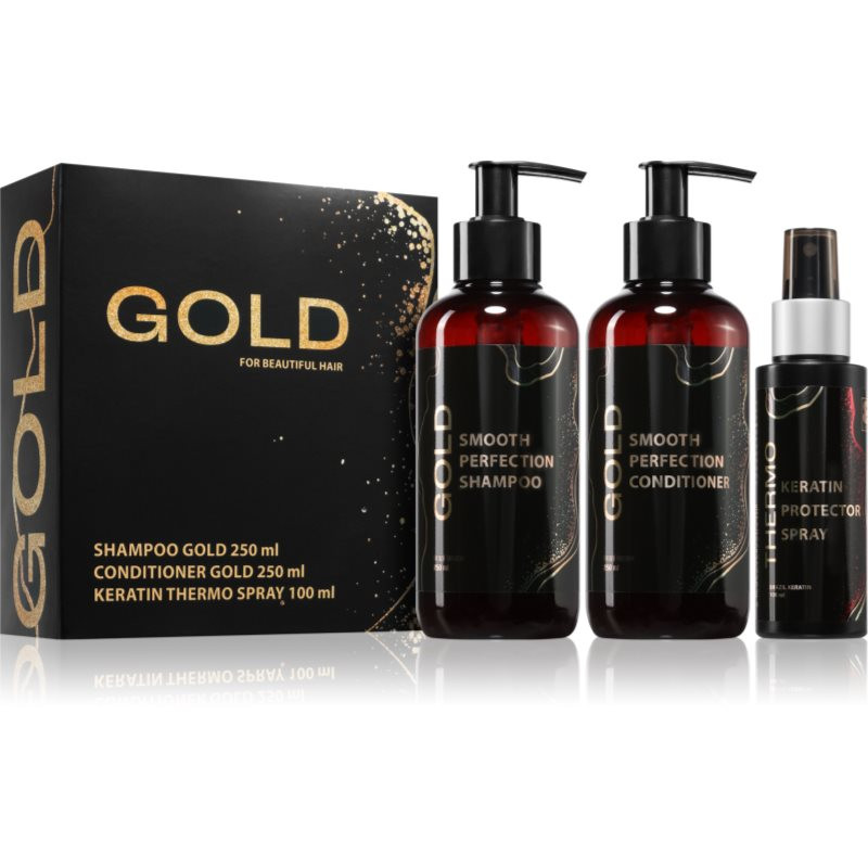 Brazil Keratin Luxury Gold darčeková sada pre suché a poškodené vlasy