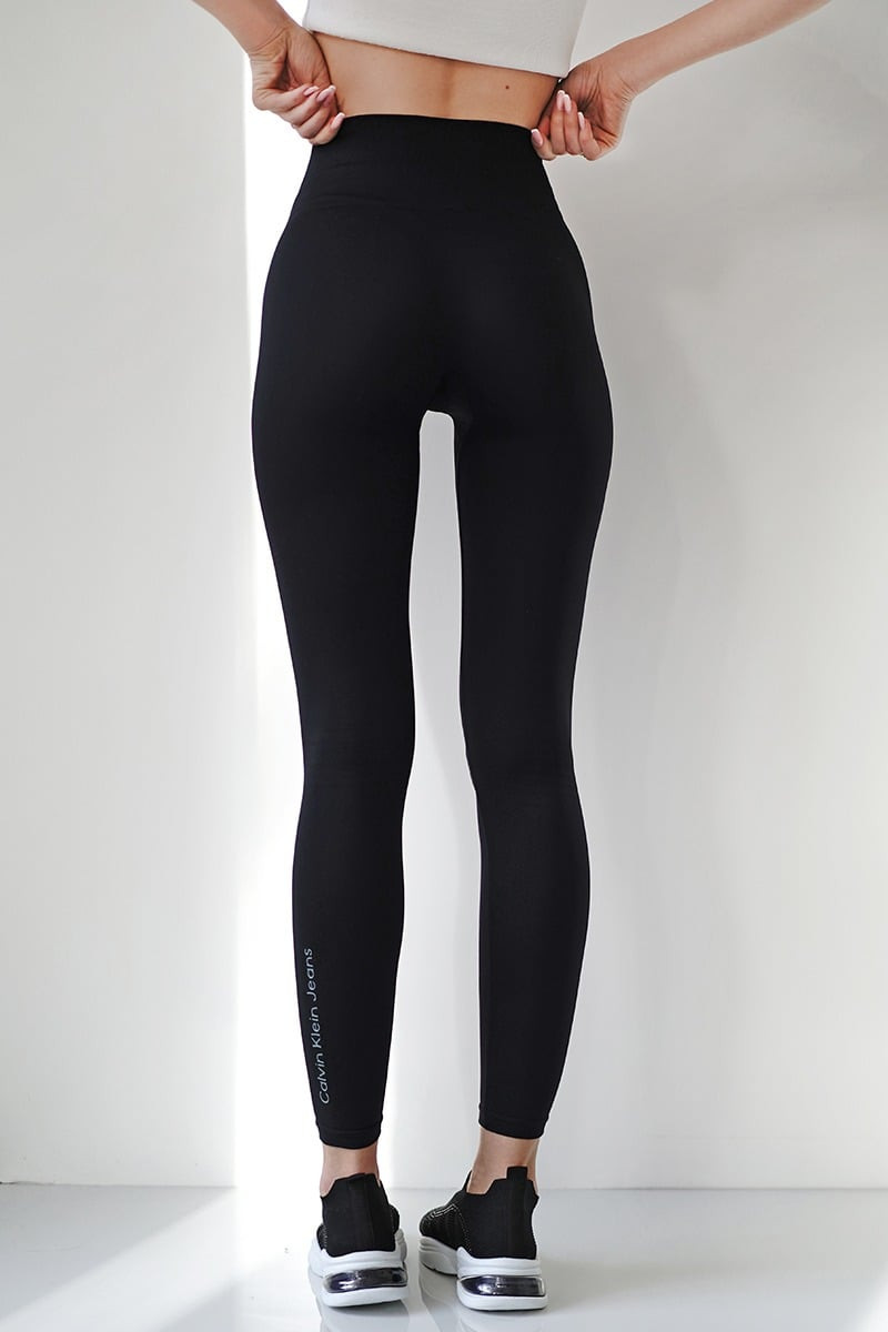 Čierne legíny CKJ Women Seamless Logo Legging