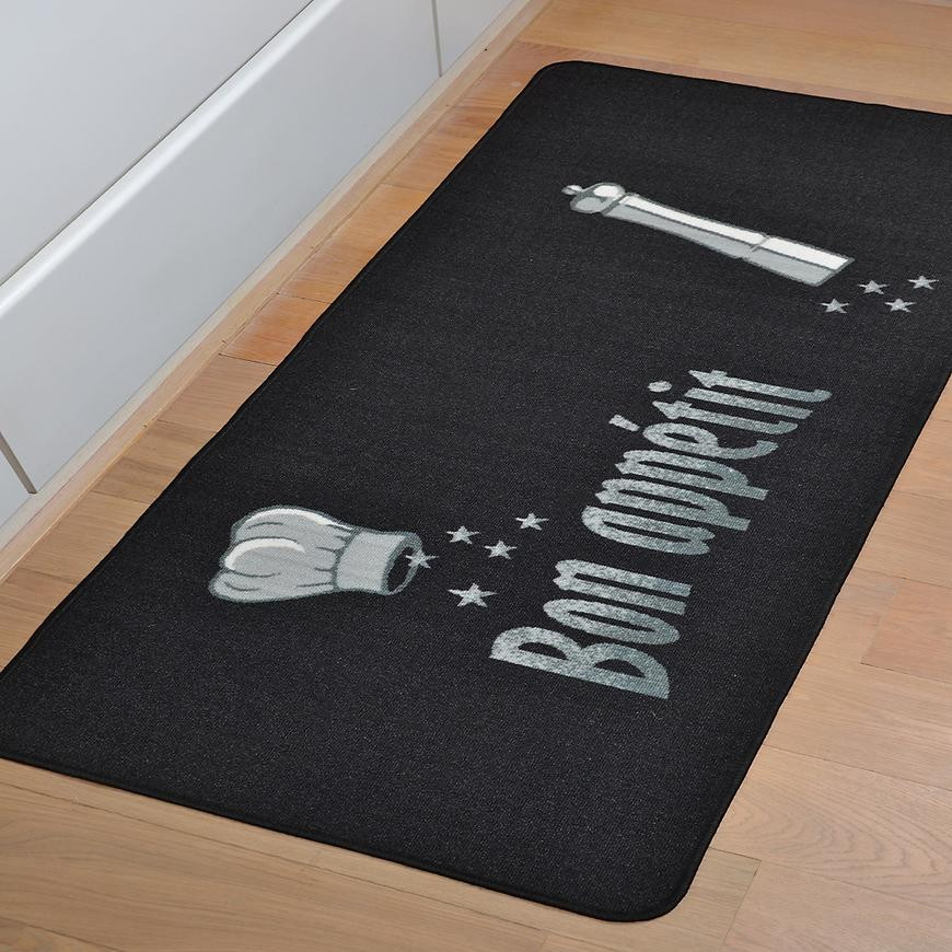 Koberec do kuchyne 0,8/2,5 KMDV205 CB G9 čierna