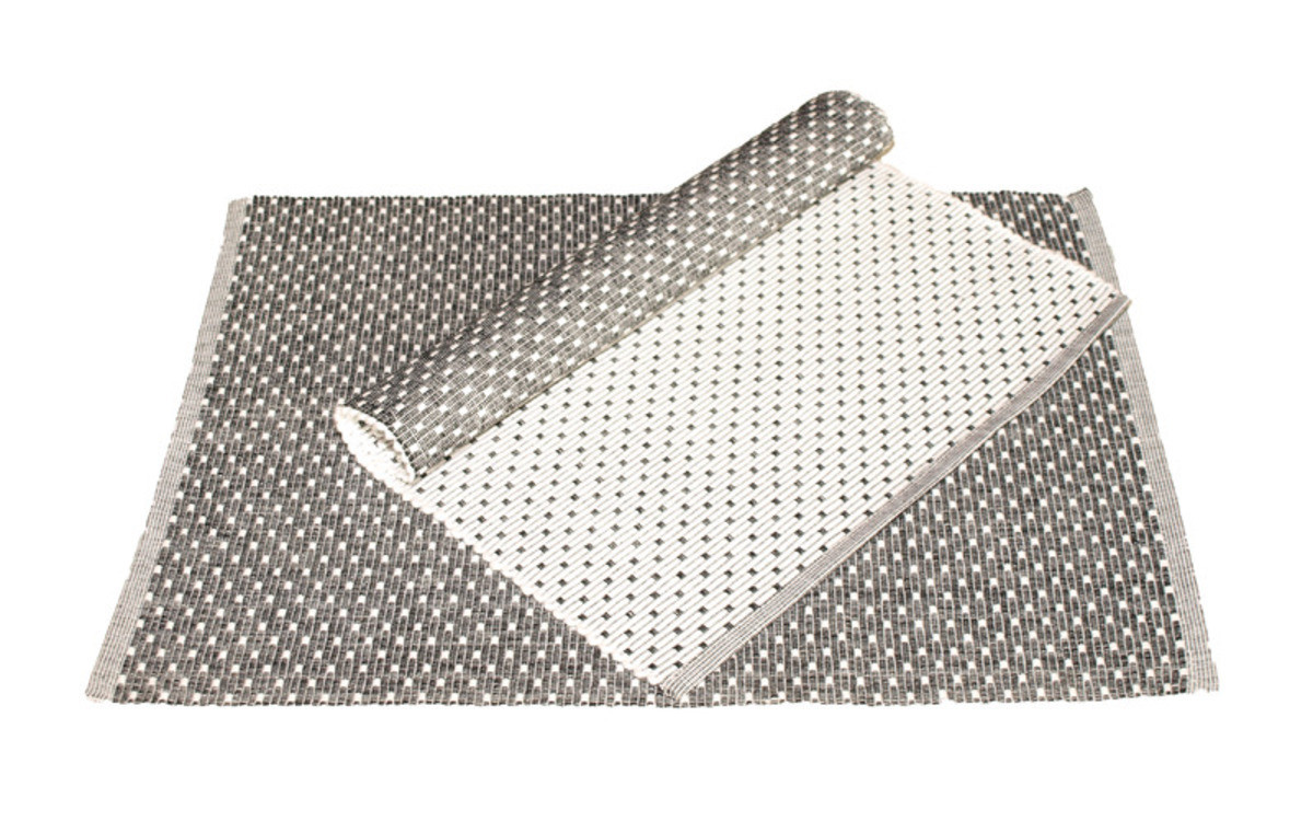 Prestieranie bavlnené Bodky komplet 2 ks, čierna, 33 x 45 cm