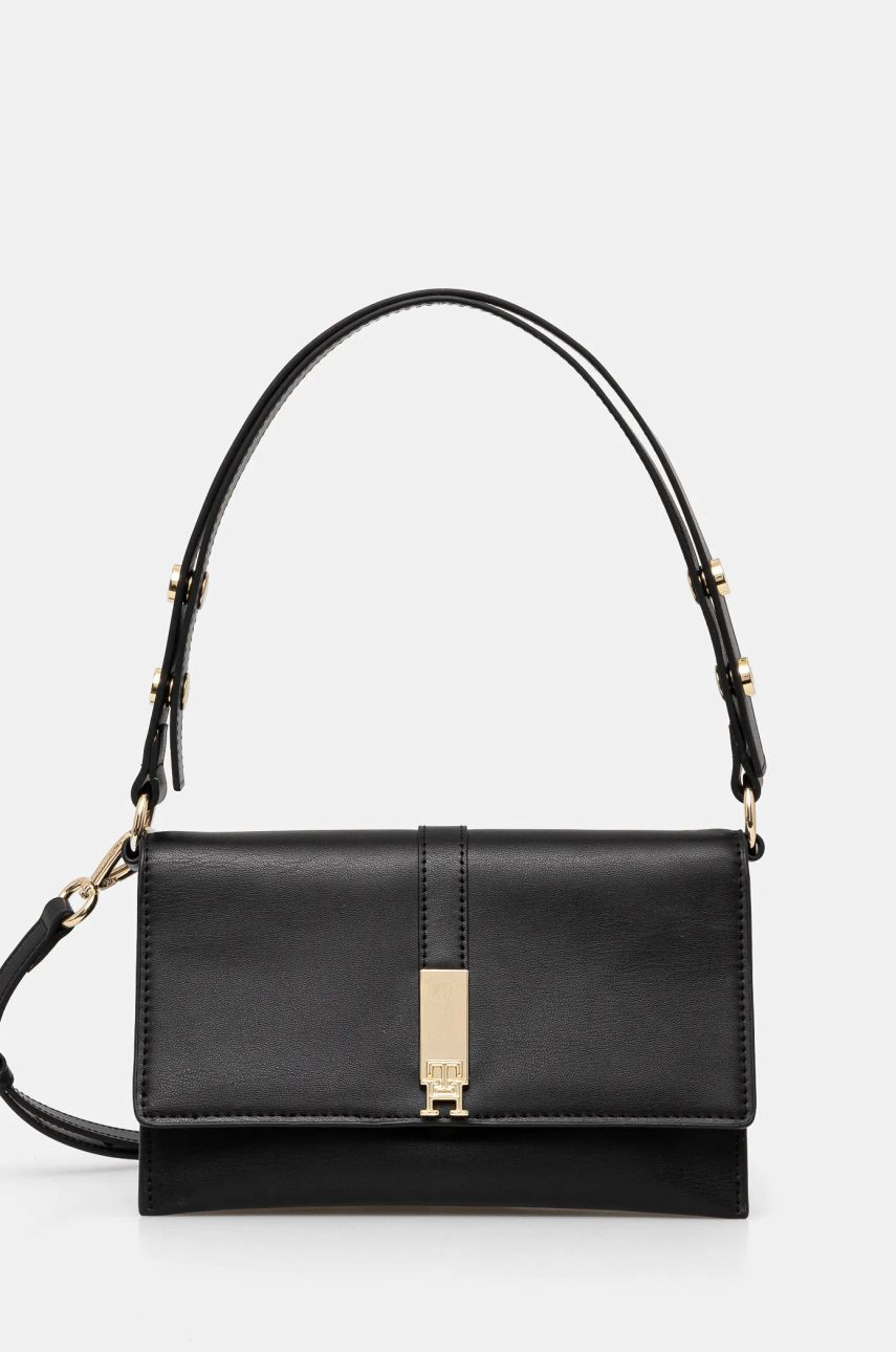 Kabelka Tommy Hilfiger čierna farba, AW0AW16893