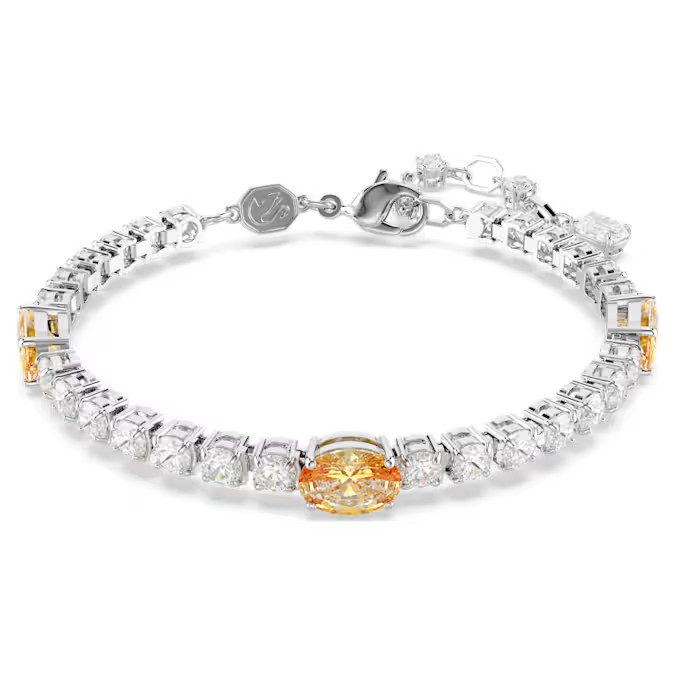 Swarovski Blyštivý náramok s kryštálmi Matrix Tennis 5666425