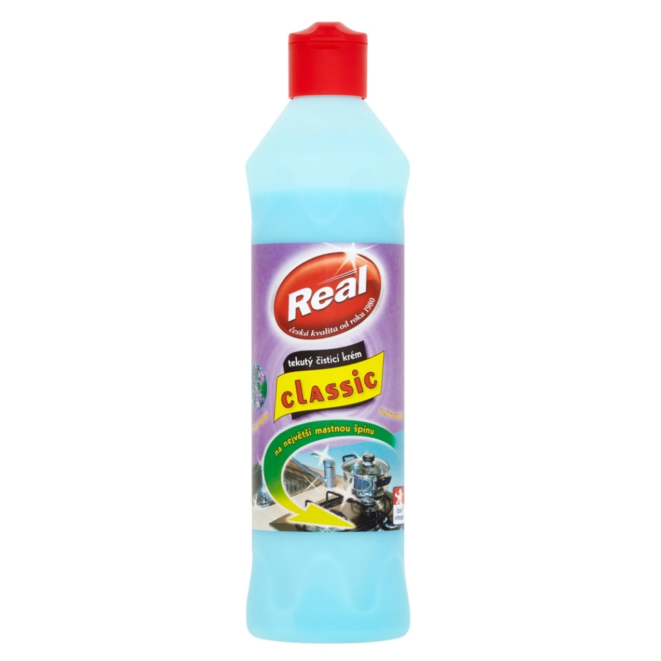 REAL Classic Tekutý čistiaci krém univerzálny Levanduľa 600 g, poškodený obal
