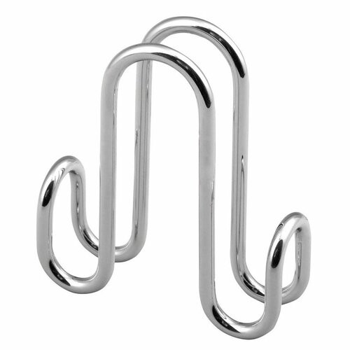 AQUALINE 37030 dvojitý háčik na sprchový záves,strieborný