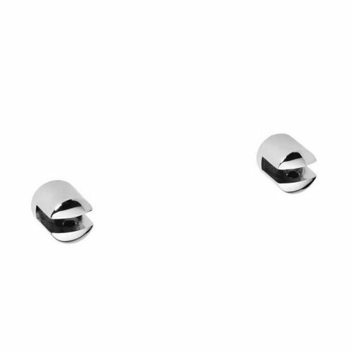 SAPHO XR008 Držiaky sklenených políc X-Round 8 mm,strieborné