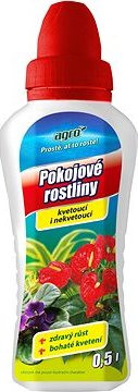 AGRO Hnojivo kvapalné, pre izbové rastliny, 0,5 l