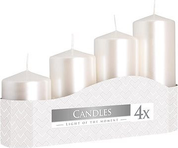 BISPOL Adventná Stupňovito Metalická Biela 105g/135g/170g/200g