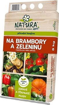 AGRO Hnojivo NATURA ORGANIKA na zemiaky a zeleninu, 8 kg