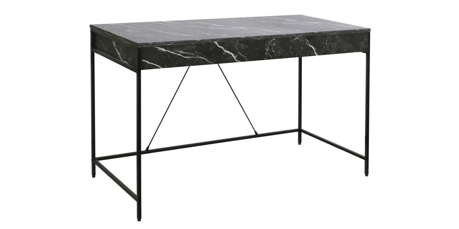 Psací stůl CARINI 120 cm černý mramor
