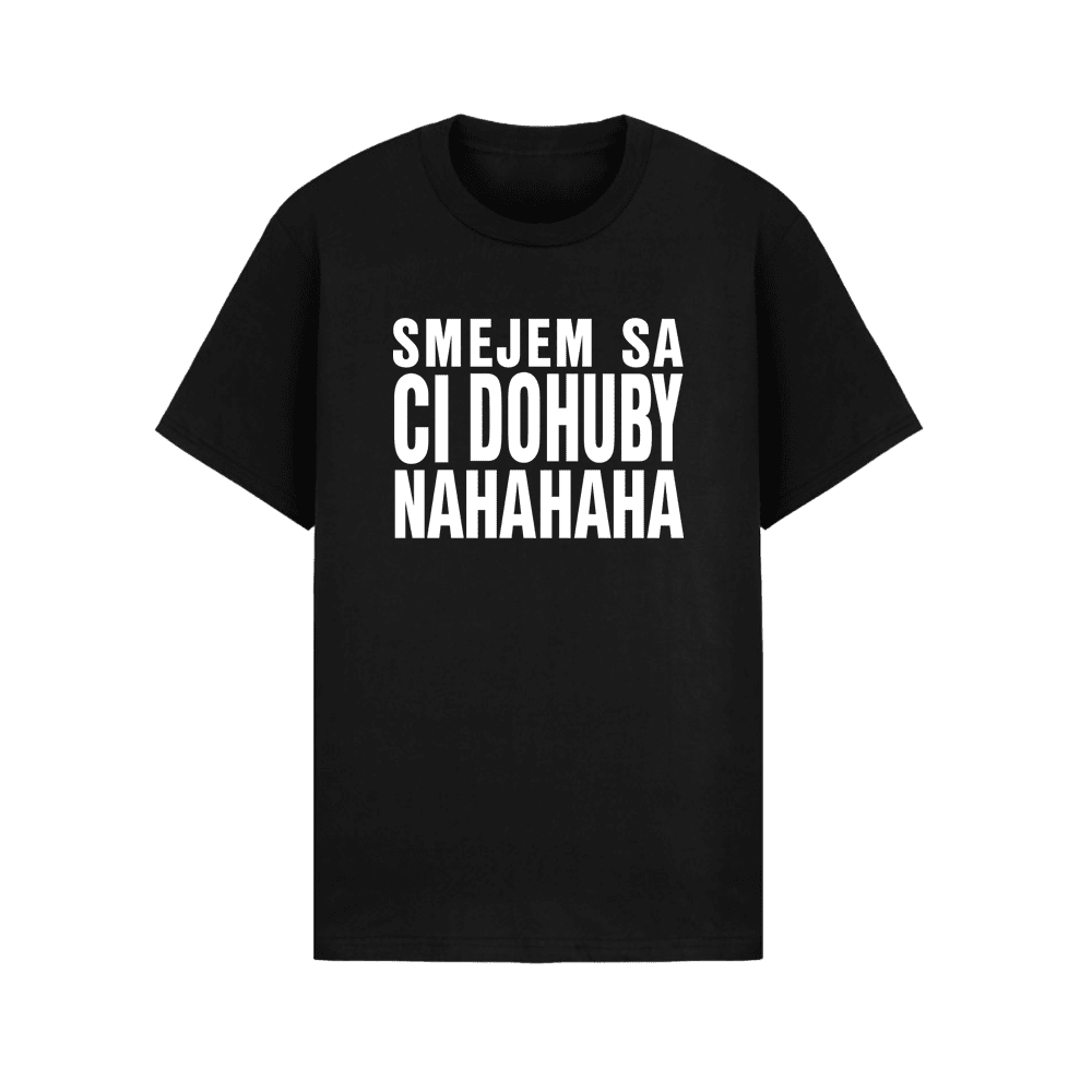 Frayer Flexking tričko Smejem Sa Ci Dohuby NAHAHAHA Čierna S