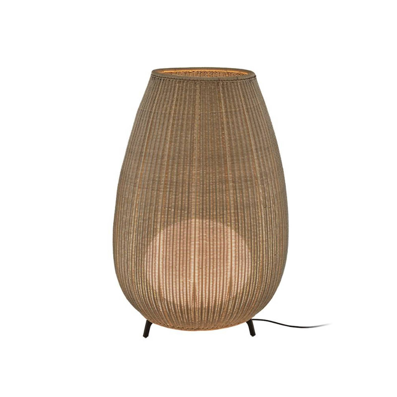 Bover LED terasové svetlo Amphora, 123 cm grafitovo hnedá/béžová