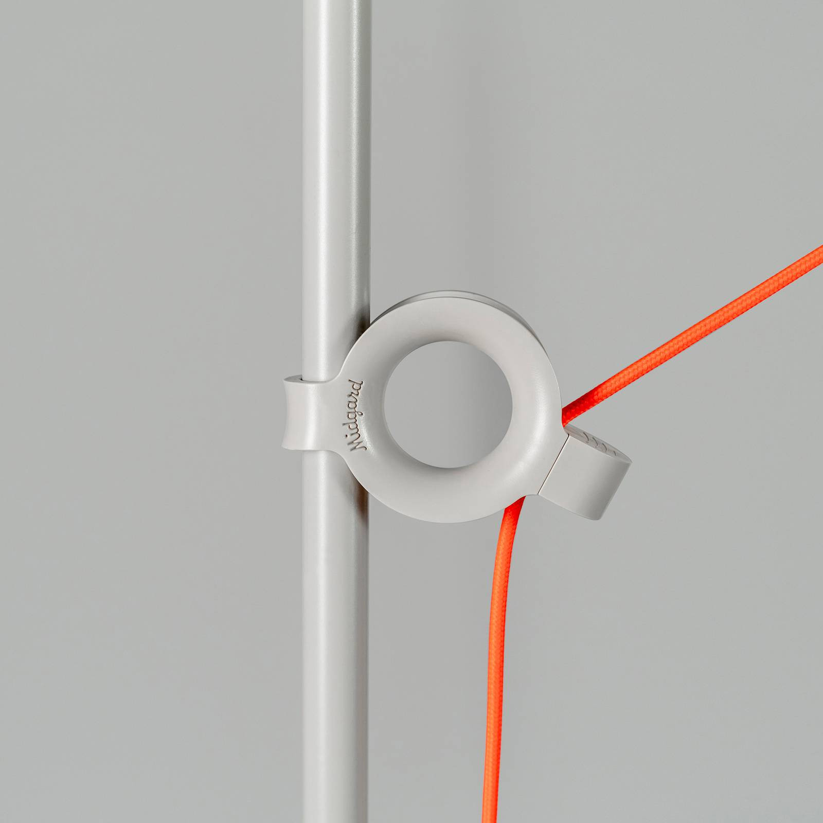 midgard LED stojacia lampa AYNO XL, sivá/oranžová, 3 000 K 290 cm