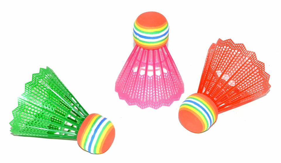 WIKY Košíky na badminton 3 ks - mix bariev