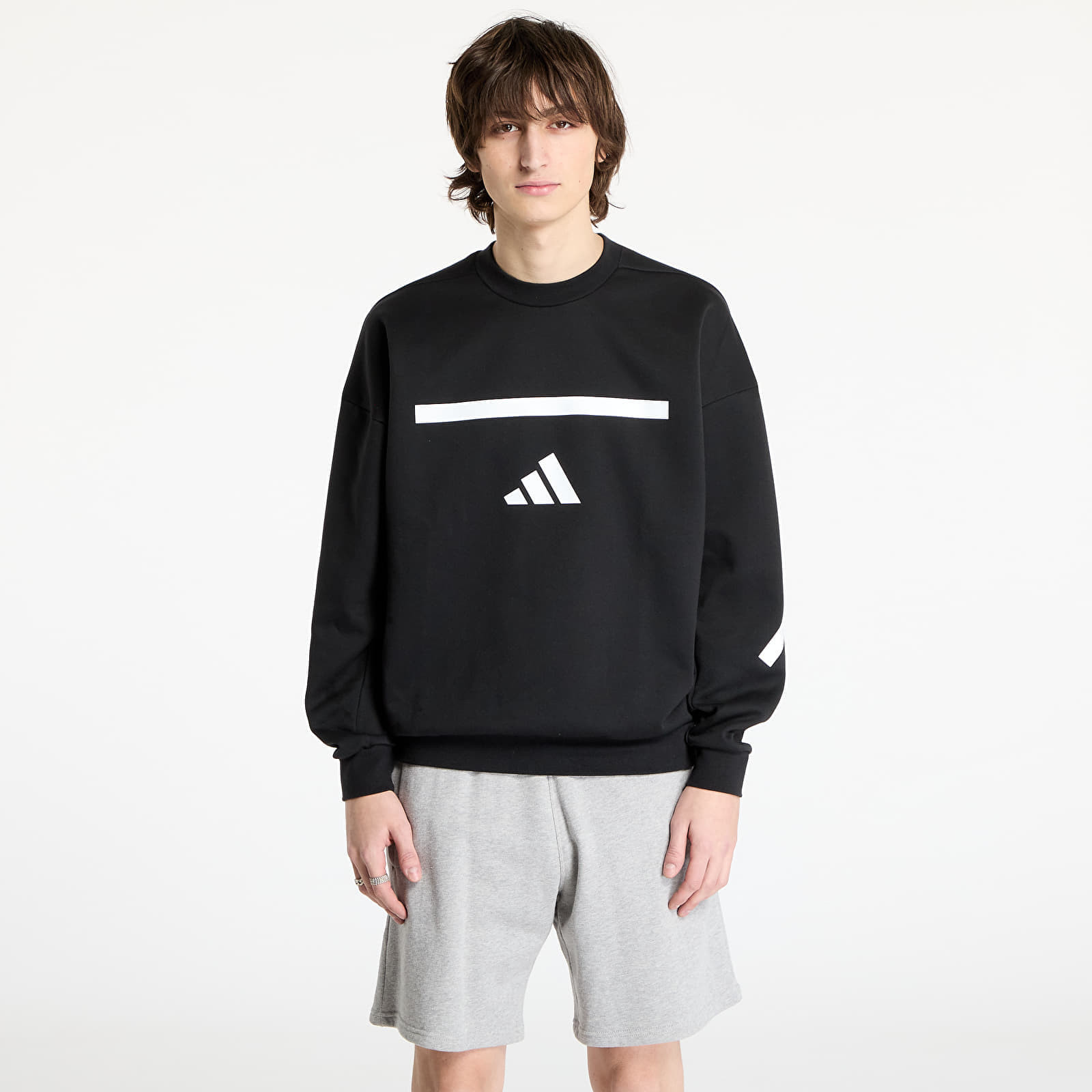 Mikina adidas Z.N.E. Sweatshirt Black/ White S