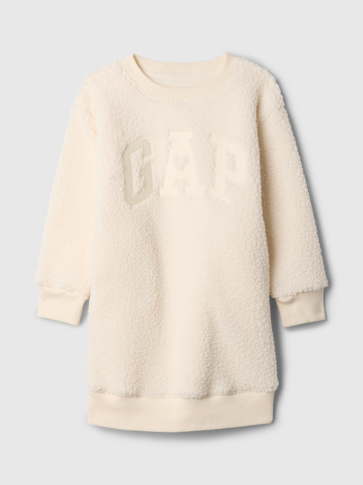 GAP Baby sherpa sweatshirt dress with logo - Girls